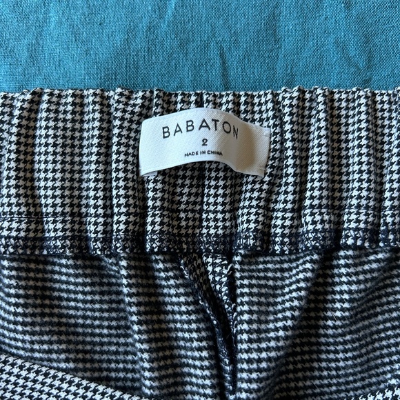 Babaton Cohen Mid-Rise Houndstooth Cropped Pant - Picture 5 of 7